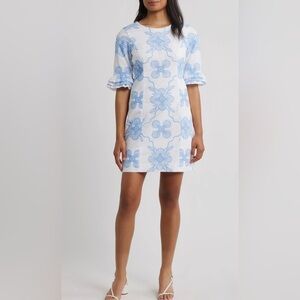 NWOT Lilly Pulitzer Fiesta Embroidered Sheath Minidress